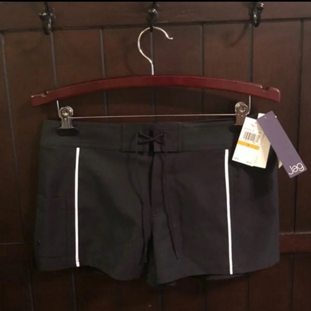 JAG Athletic Short Black White Stripe S NWT